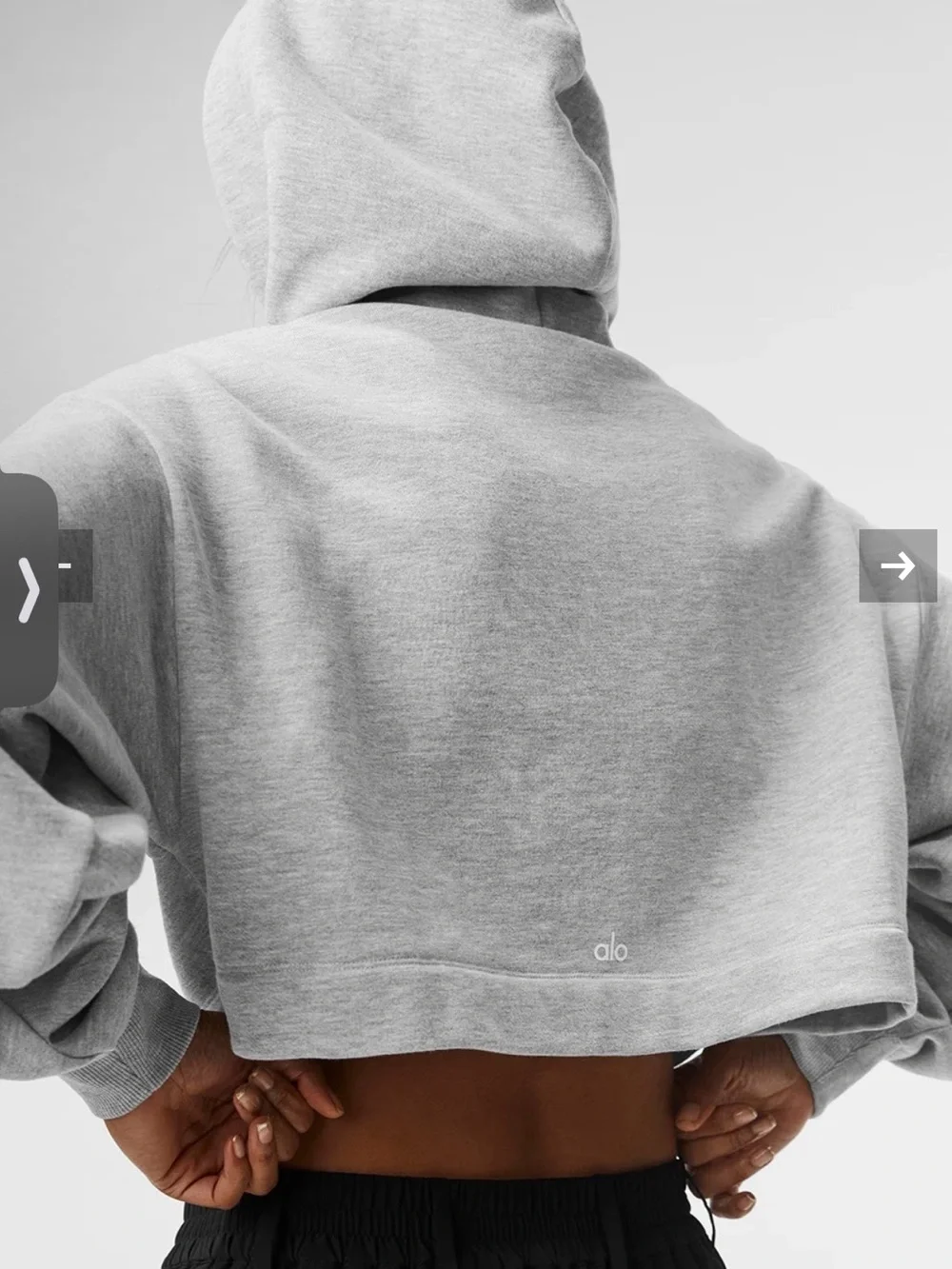 Alo Bae Hoodie - Athletic Heather Grey